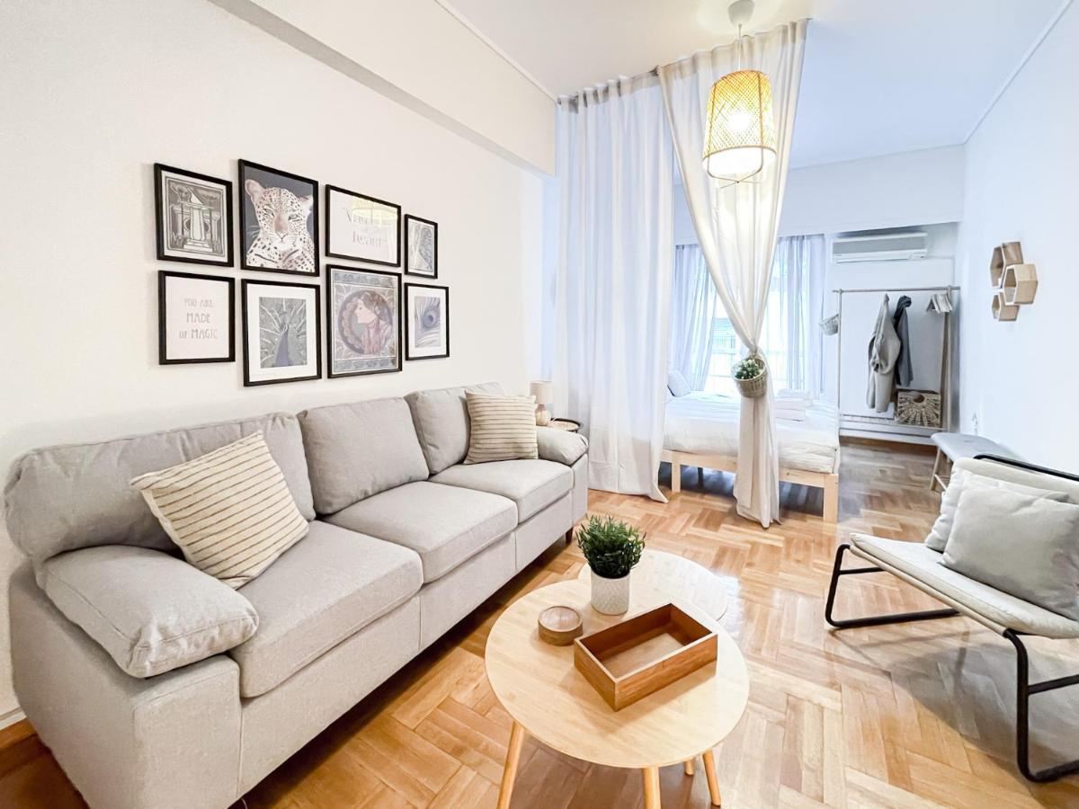 Boho Chic 2Br Apartment In The Center Of Athen Eksteriør billede
