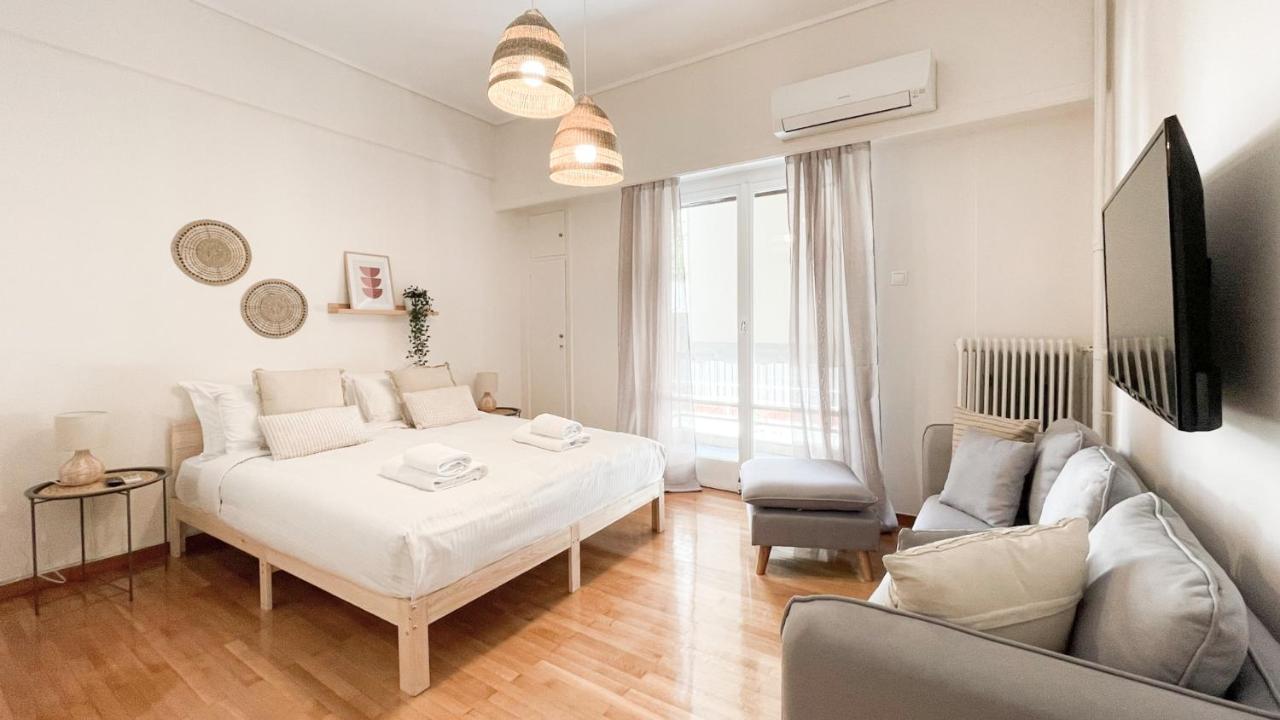 Boho Chic 2Br Apartment In The Center Of Athen Eksteriør billede